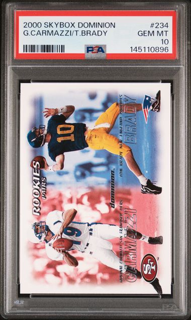 2000 Skybox Dominion G.Carmazzi/T.Brady Rookies Pairs